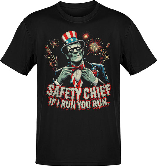 Franky Safety Chief- I Run You Run T-Shirt