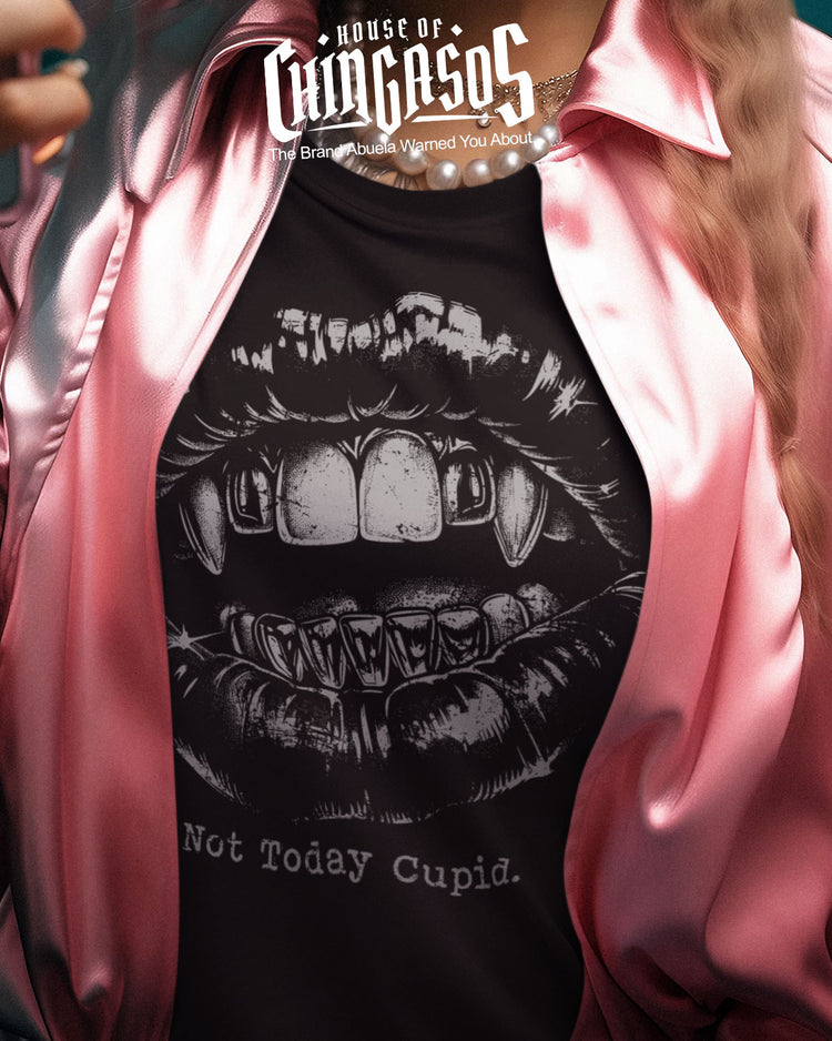 Not Today Cupid Grilled Valentine Vamp T-Shirt