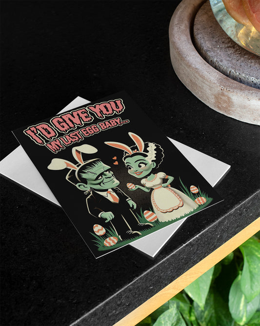 I'd Give You My Last Egg Franky Love Greeting card