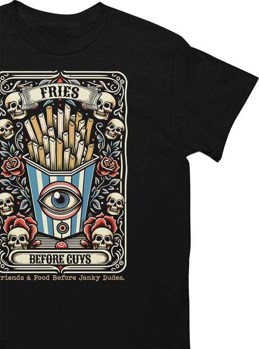 Fries Before Guys Tarot Card T-Shirt