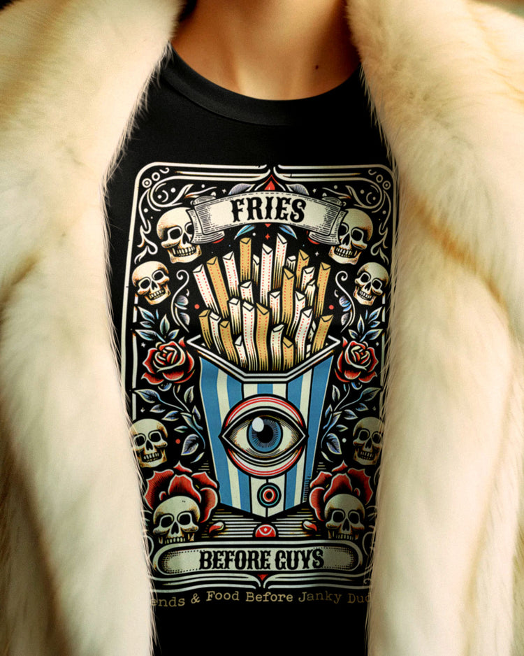 Fries Before Guys Tarot Card T-Shirt