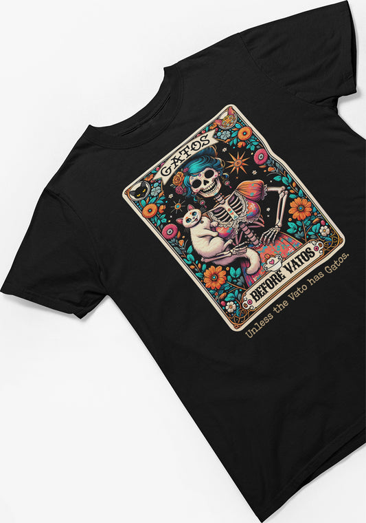 Gatos Before Vatos Loteria OG T-Shirt