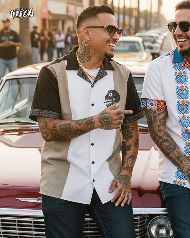 Miquiztli Button Up Guayabera Shirt