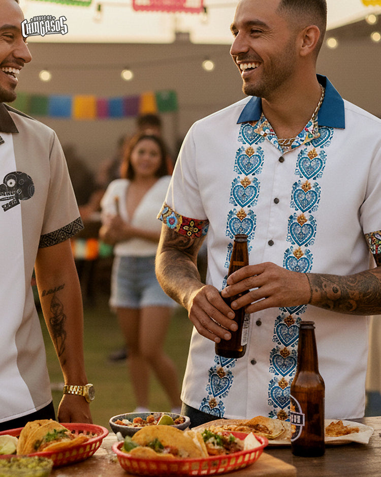 Talavera Corazones Guayebera Shirt