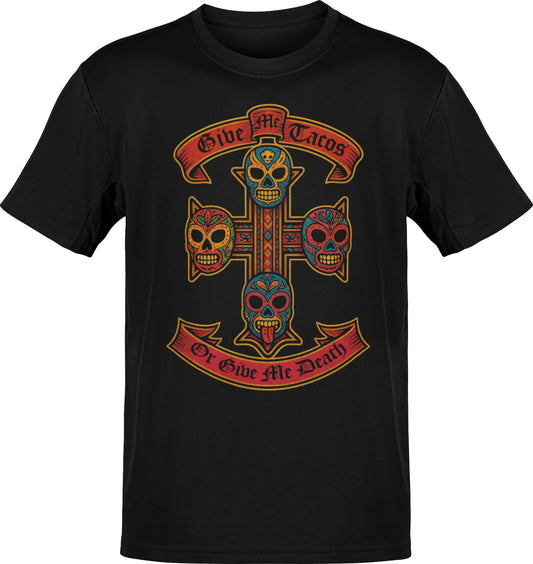 Luchadores Give Me Tacos Or Give Me Death T-Shirt