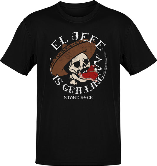 Premium El Jefe Is Grilling Old School T-shirt