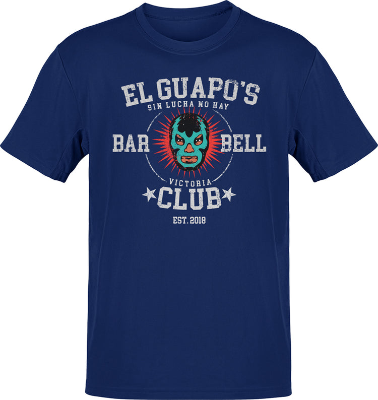 Premium Old School Gym Tee El Guapo's Bar Bell Club T-Shirt