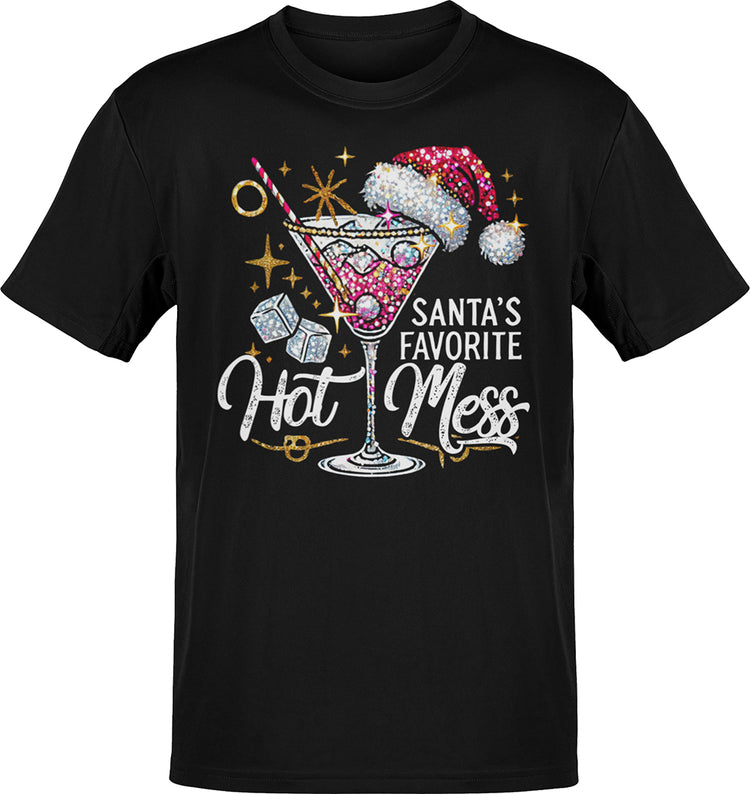 Santa's Favorite Hot Mess Navidad T-Shirt