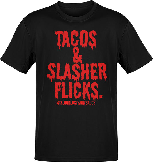 Tacos & Slasher Flicks Horror T-Shirt