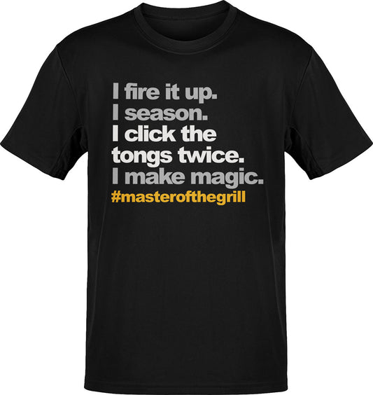 I Click the Tongs Twice Grill Master T-Shirt