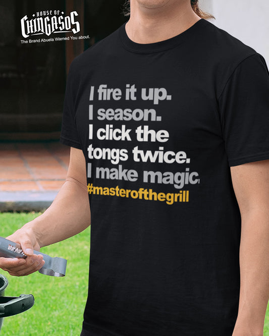 I Click the Tongs Twice Grill Master T-Shirt