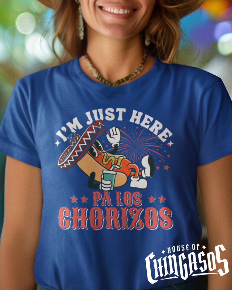 Premium Just Here Pa Los Chorizos 4th Of July Tee