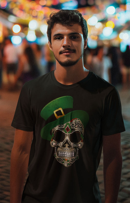 St. Patrick's Irish I Was Mexican Skull T-Shirt