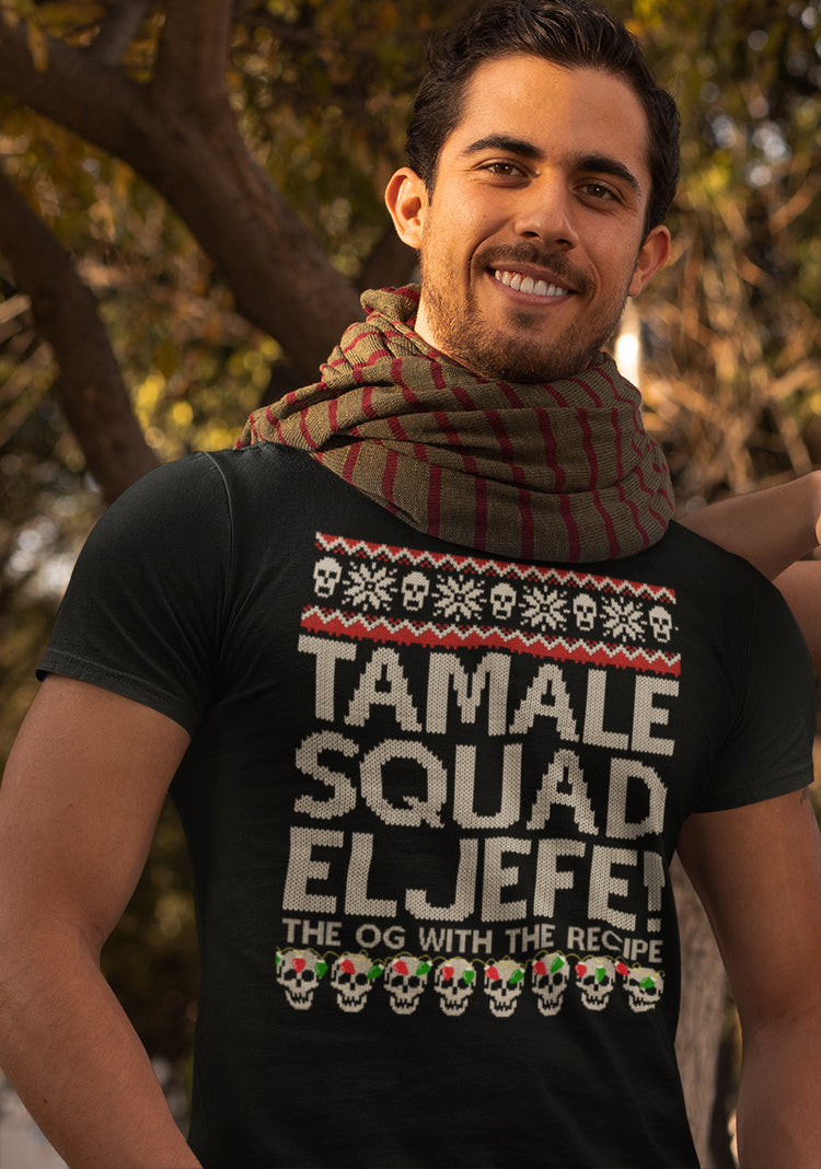Premium Tamale Squad Navidad El Jefe T-shirt