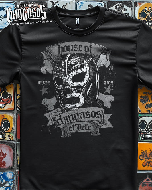 House Of Chingasos™ Luchador El Jefe T-Shirt