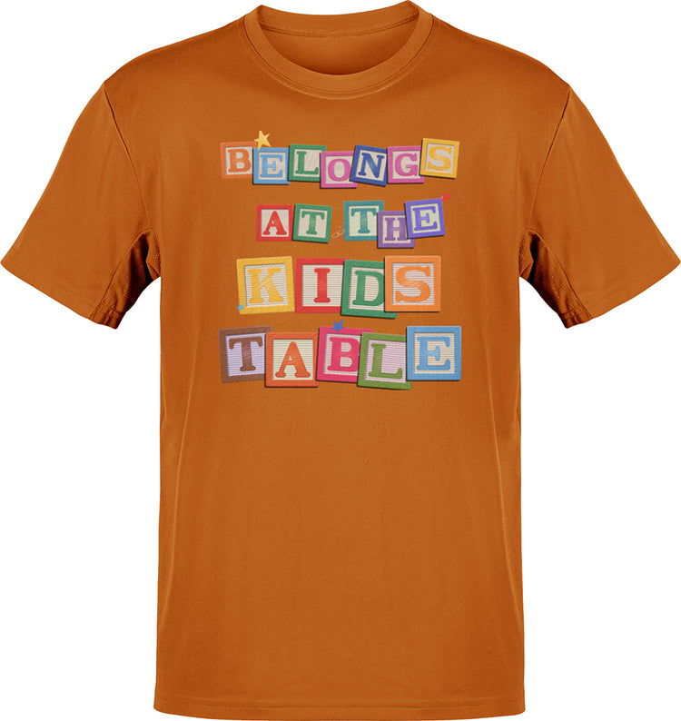 Premium Belongs At The Kids Table Thanksgiving T-shirt