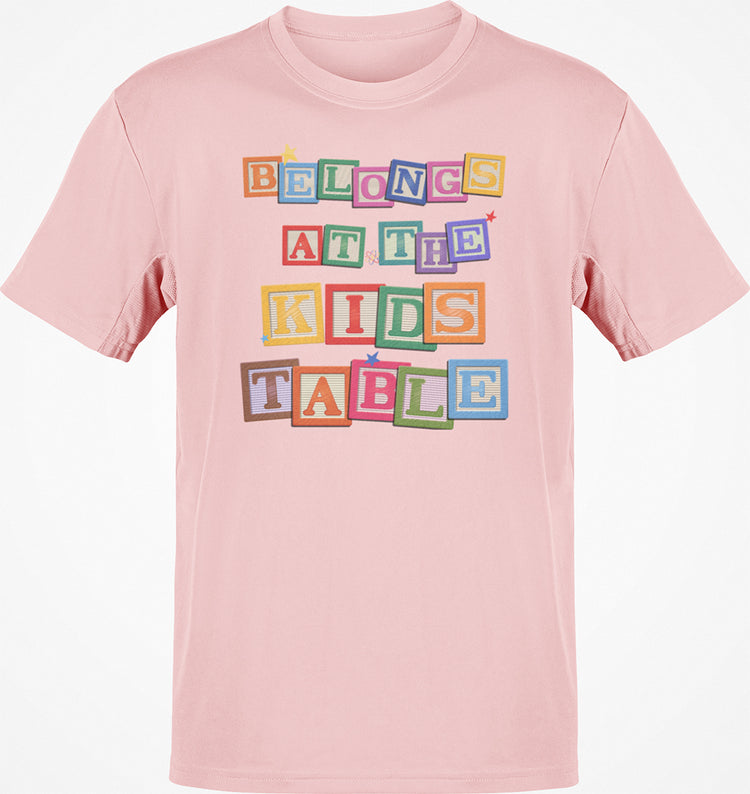 Premium Belongs At The Kids Table Thanksgiving T-shirt