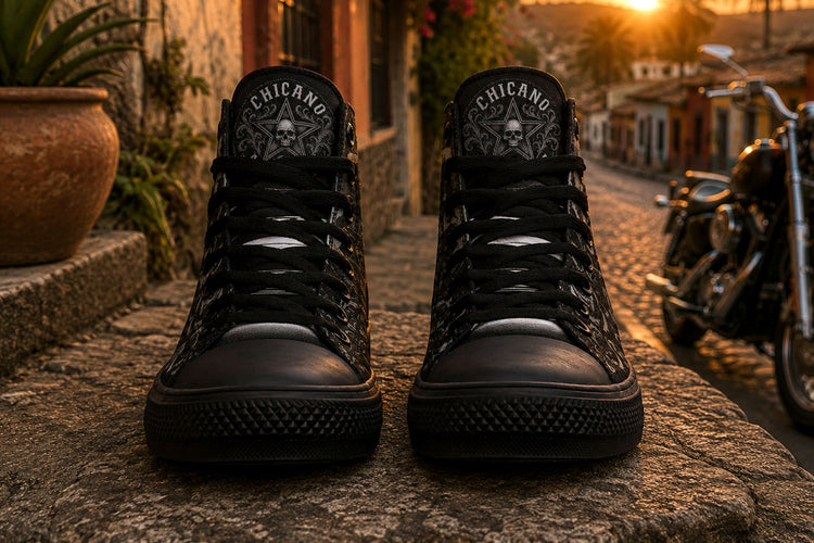 RAZA Art De La Calle Virgen High Tops ( Black or White Sole )