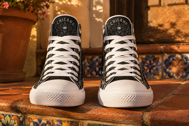 RAZA Art De La Calle Virgen High Tops ( Black or White Sole )