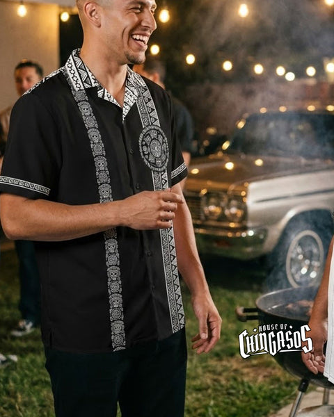 Xiuhpohualli Guayabera – House Of Chingasos