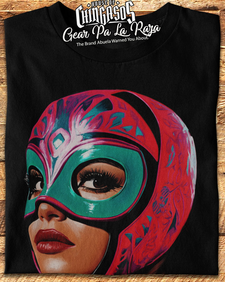 Luchadora Watercolor Chingona Every Damn Day T-Shirt