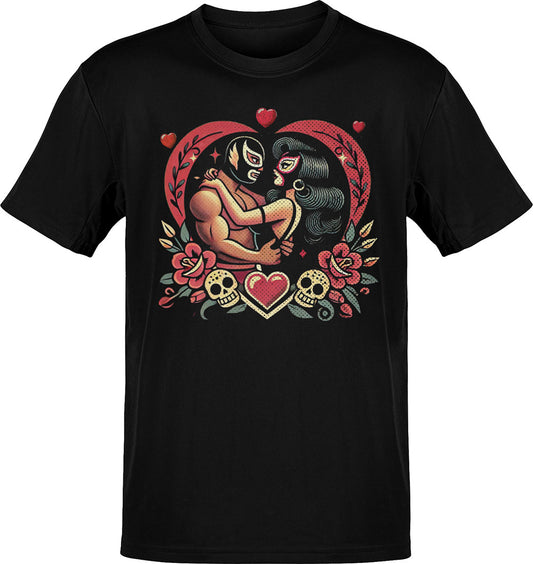 Lucha Love Tattoo Valentine's T-Shirt