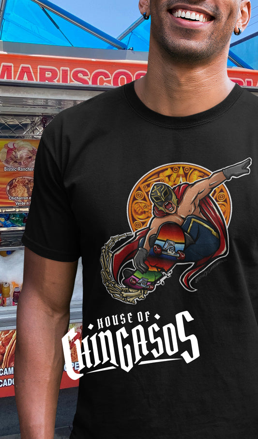 Premium Old School Luchador Skater Greaser Tee