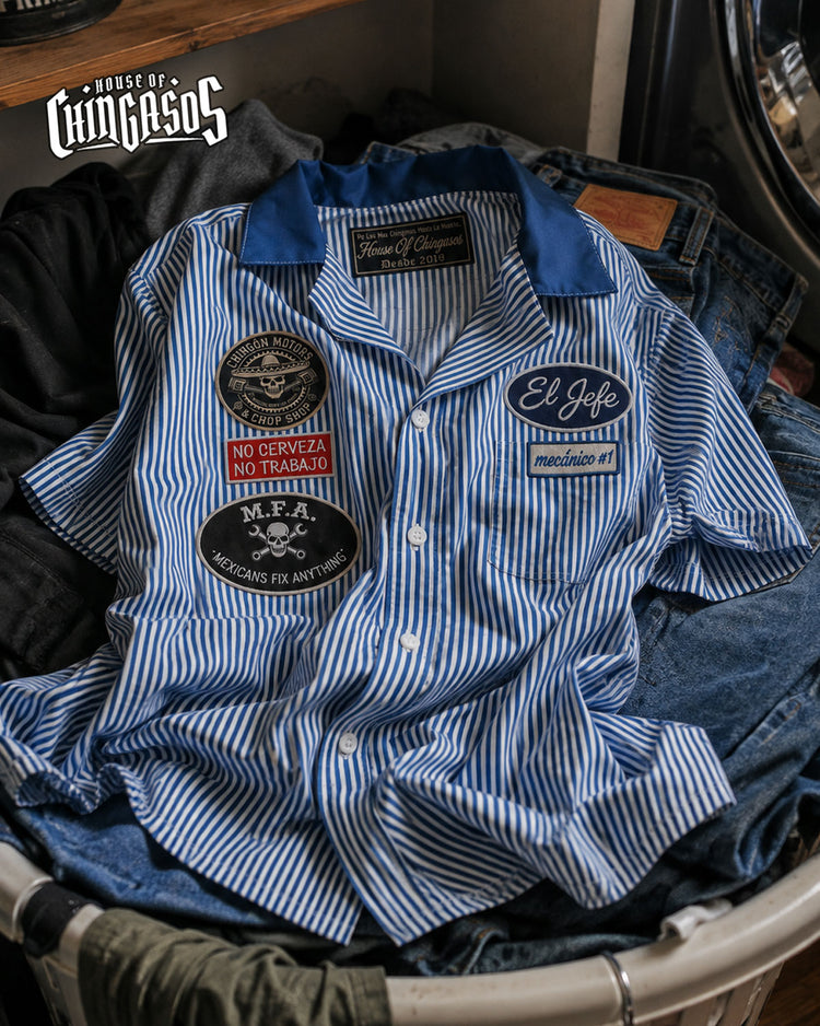 El Jefe Mechanic's Shirt ( Faux Embroidered )