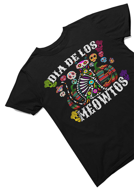 Dia De Los Meowtos Mexicano T-Shirt