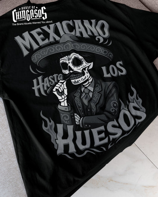 Mexicano Hasta Los Huesos T-Shirt B&W