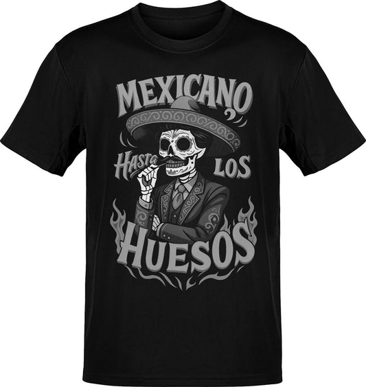 Mexicano Hasta Los Huesos T-Shirt B&W