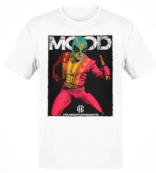 Premium Luchador Mood Cerveza Mexicana T-shirt (White)