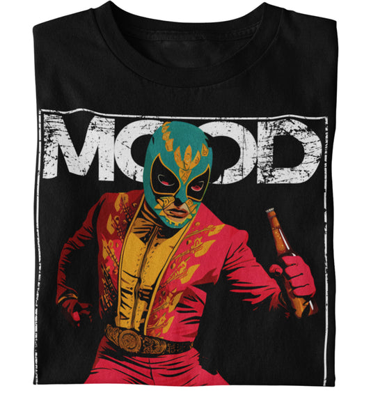 Premium Luchador Mood Cerveza Mexicana T-shirt (Greaser Black)