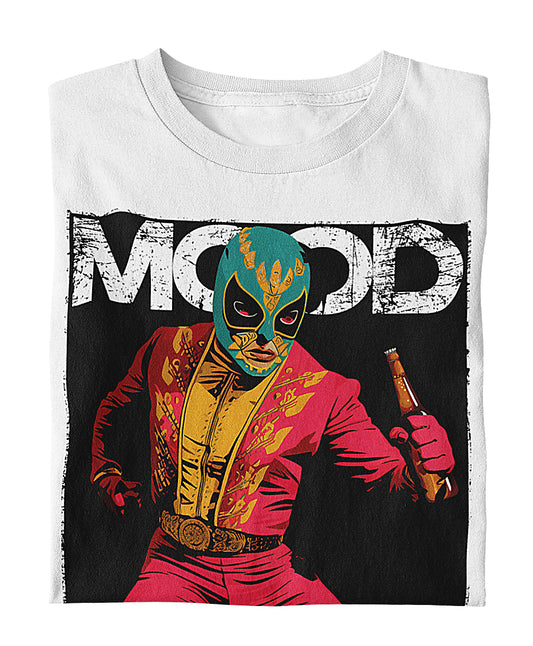 Premium Luchador Mood Cerveza Mexicana T-shirt (White)