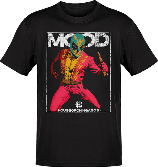 Premium Luchador Mood Cerveza Mexicana T-shirt (Greaser Black)