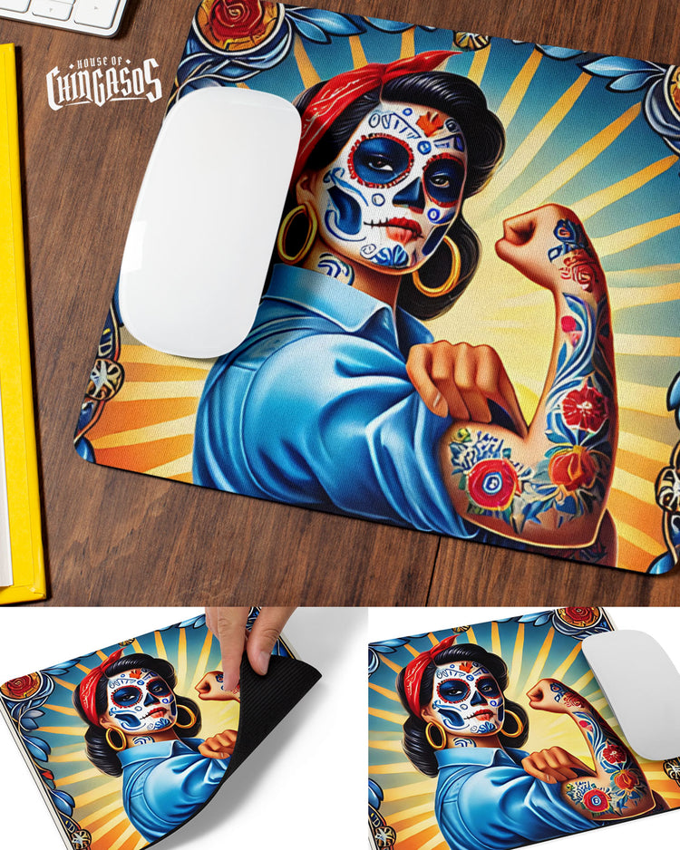 Chingona Power Calavera Jefa Mousepad 8.7" * 7.1"