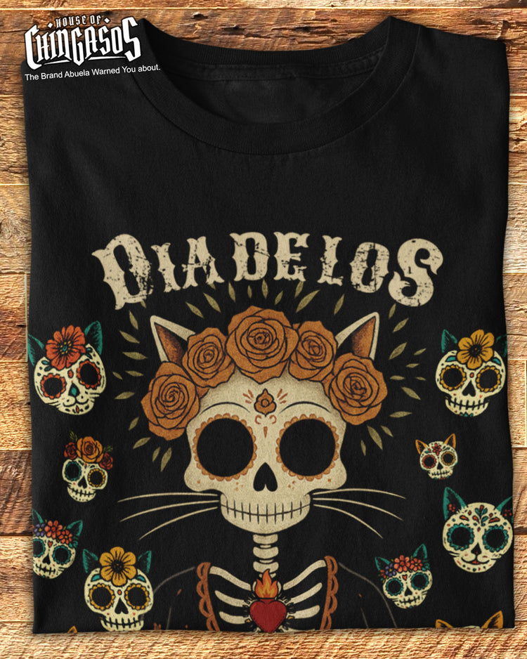 Dia De Los Meowtos Gatos T-Shirt