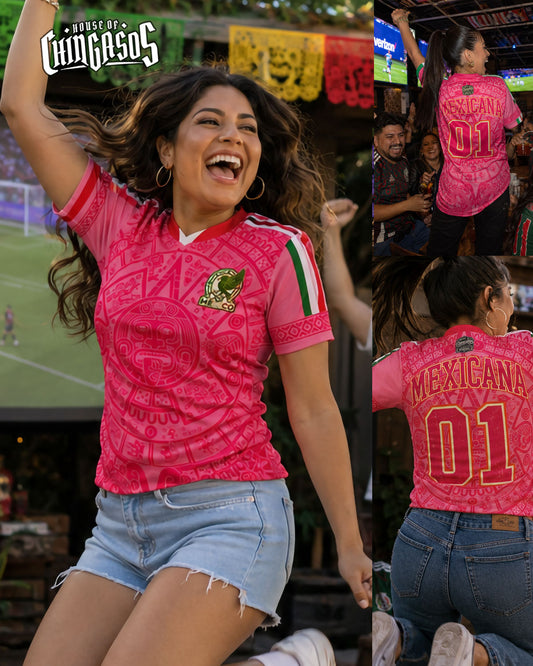 Azteca Xiuhpohualli Mexicana Fútbol Jersey