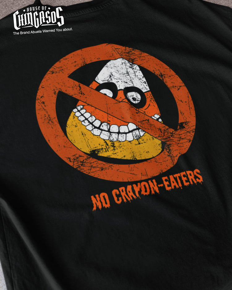 No Crayon Eaters Anti Candy Corn Halloween T-Shirt
