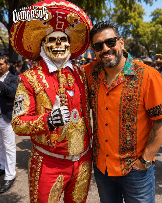 Viva Los Muertos Guayabera