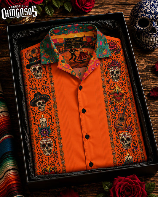 Viva Los Muertos Guayabera