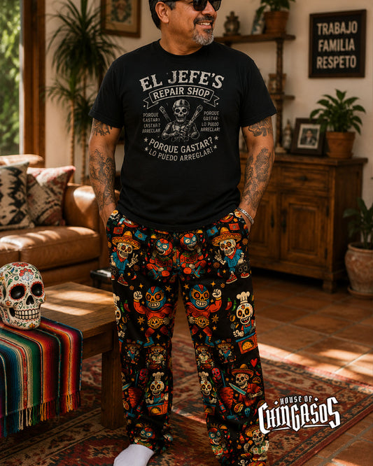 El Chido! Mexican Folk Art Wide-leg Pants