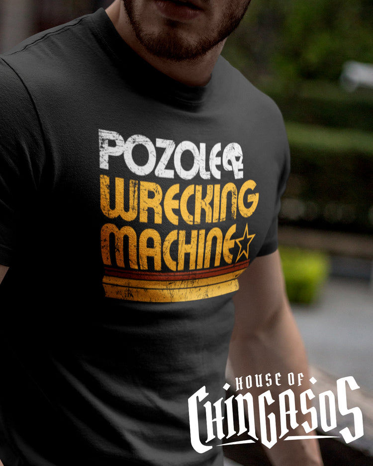 Pozole Wrecking Machine Old School Tee