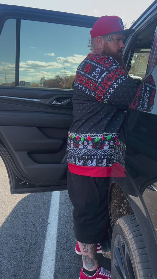 Fleece-lined FELIZ NAVIDAD PUTOS Sweatshirt