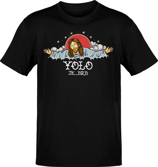 Premium Jesus YOLO BRB T-shirt
