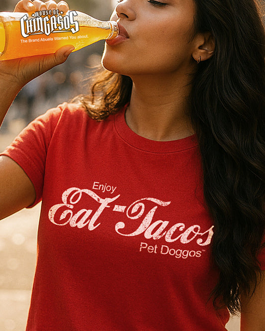 Eat Tacos Pet Doggos Retro Tee