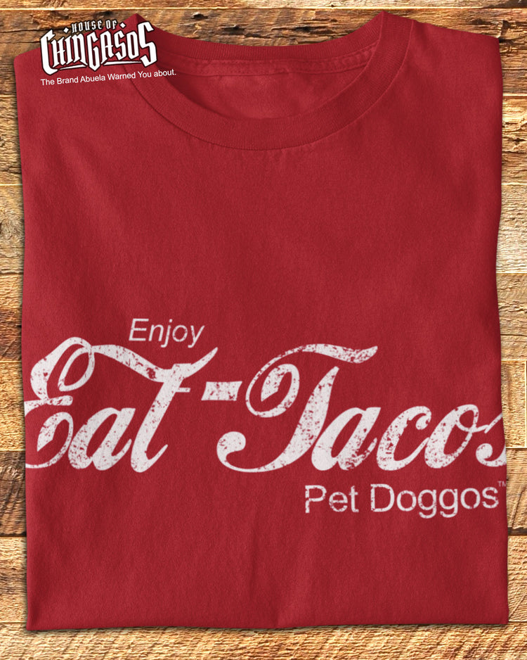 Eat Tacos Pet Doggos Retro Tee