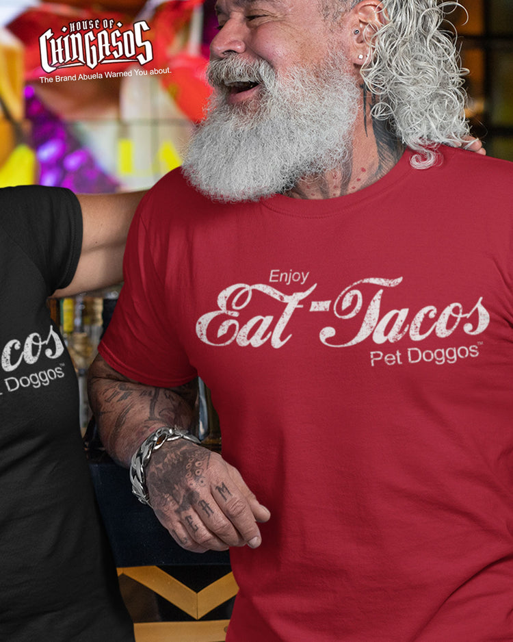 Eat Tacos Pet Doggos Retro Tee