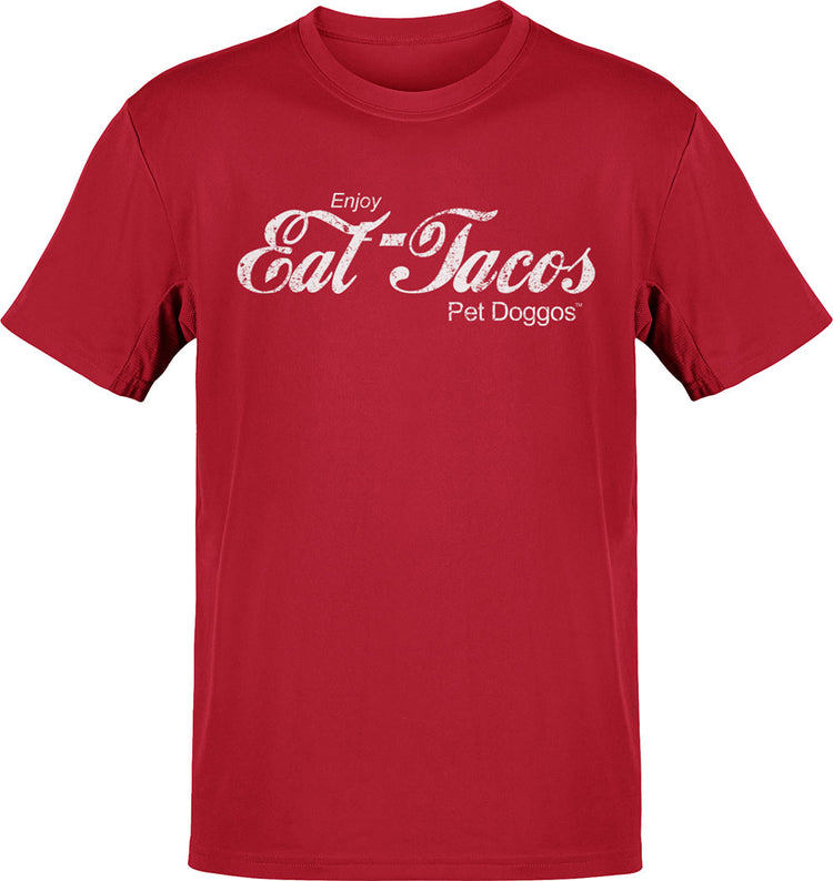 Eat Tacos Pet Doggos Retro Tee