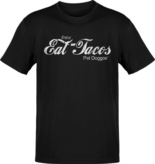 Eat Tacos Pet Doggos Retro Tee